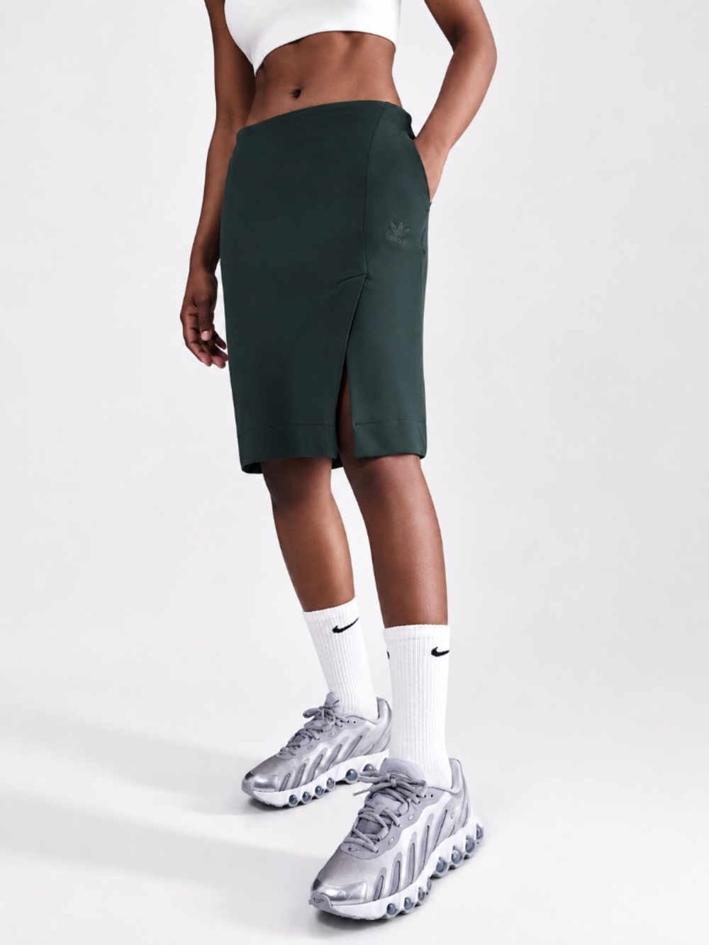 Nike Sportswear Tech Fleece XL Slim Pencil Skirt IM6181-390 Seaweed Green NWT